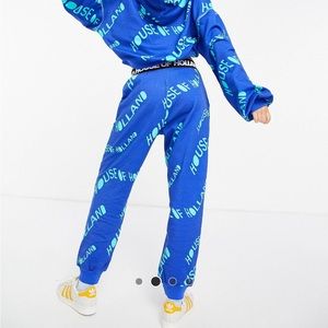 House of holland blue sweatpants medium